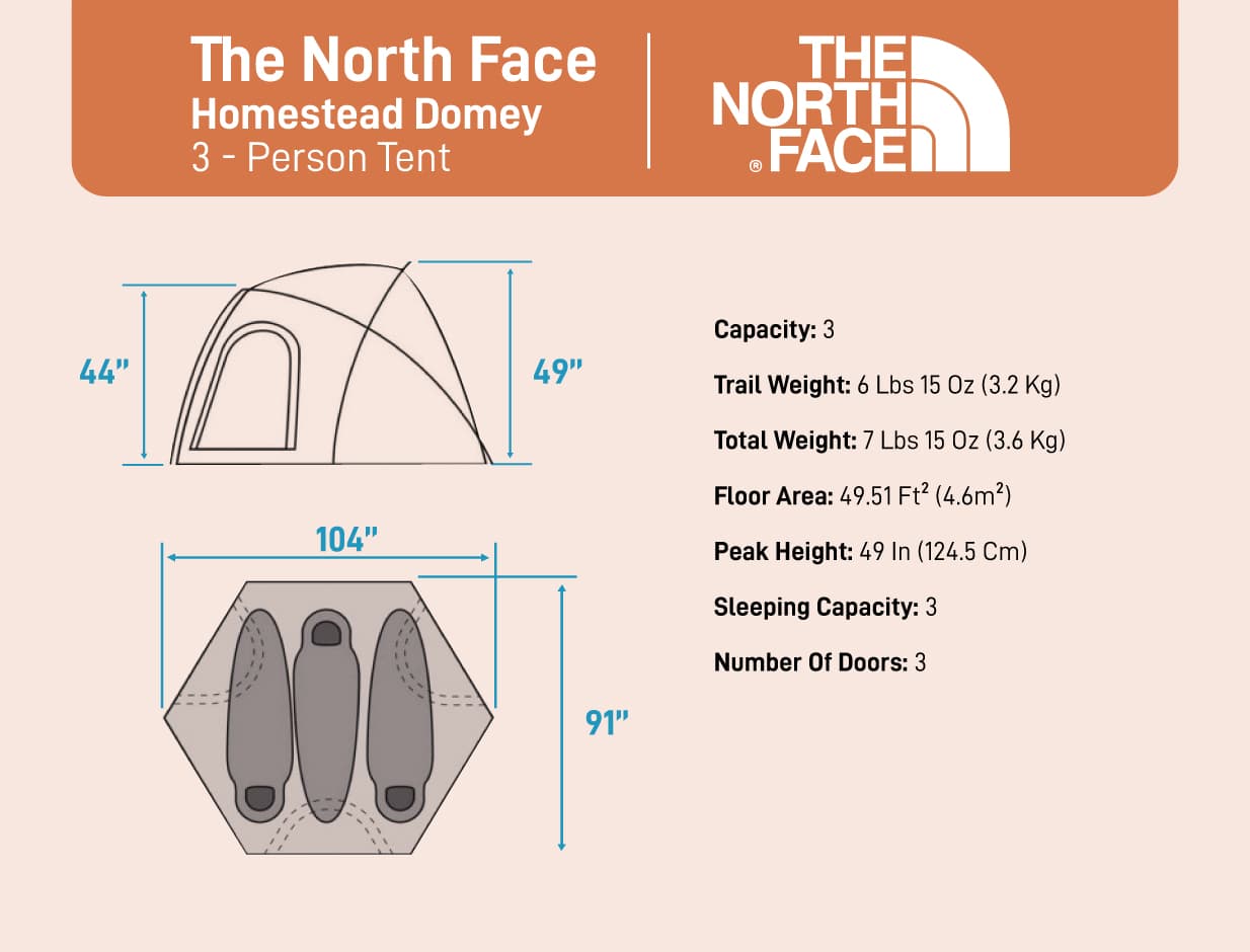 Tent] - The North Face (Homestead Domey 3 Person) | Kit Lender
